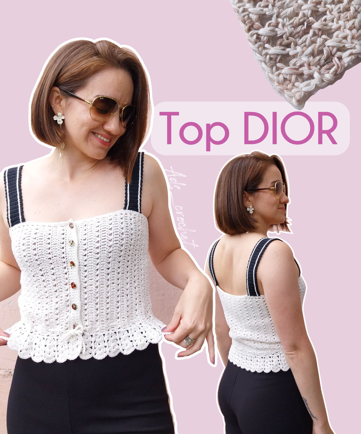 Top Dior – Guía de Tejido online