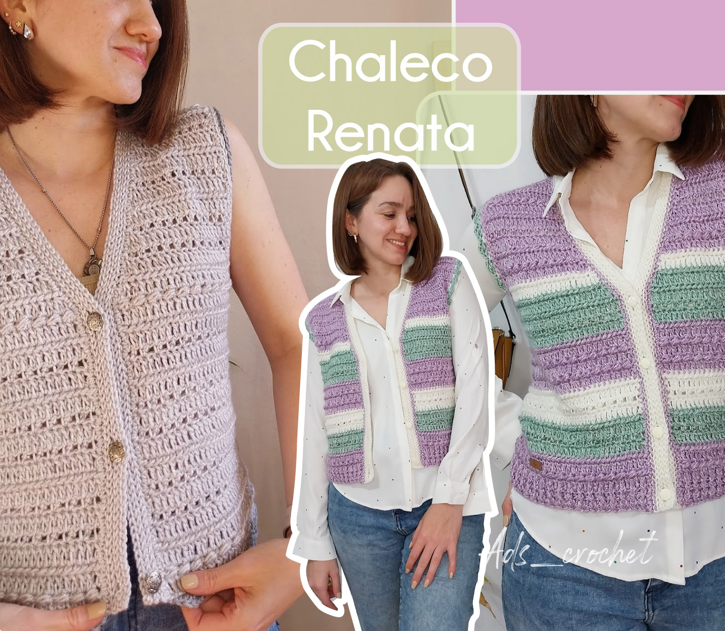 Chaleco Renata – Guía de tejido online