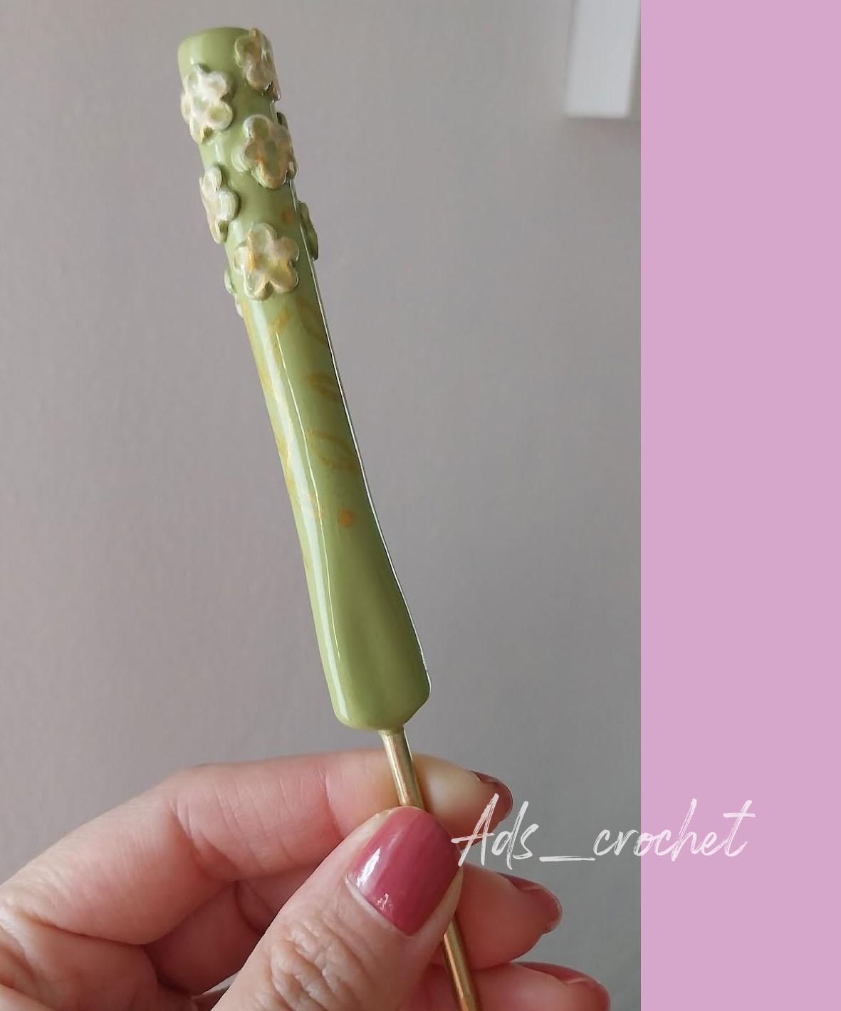 Agujitas Artesanales FLORECER "Pistacho" - Imagen 3