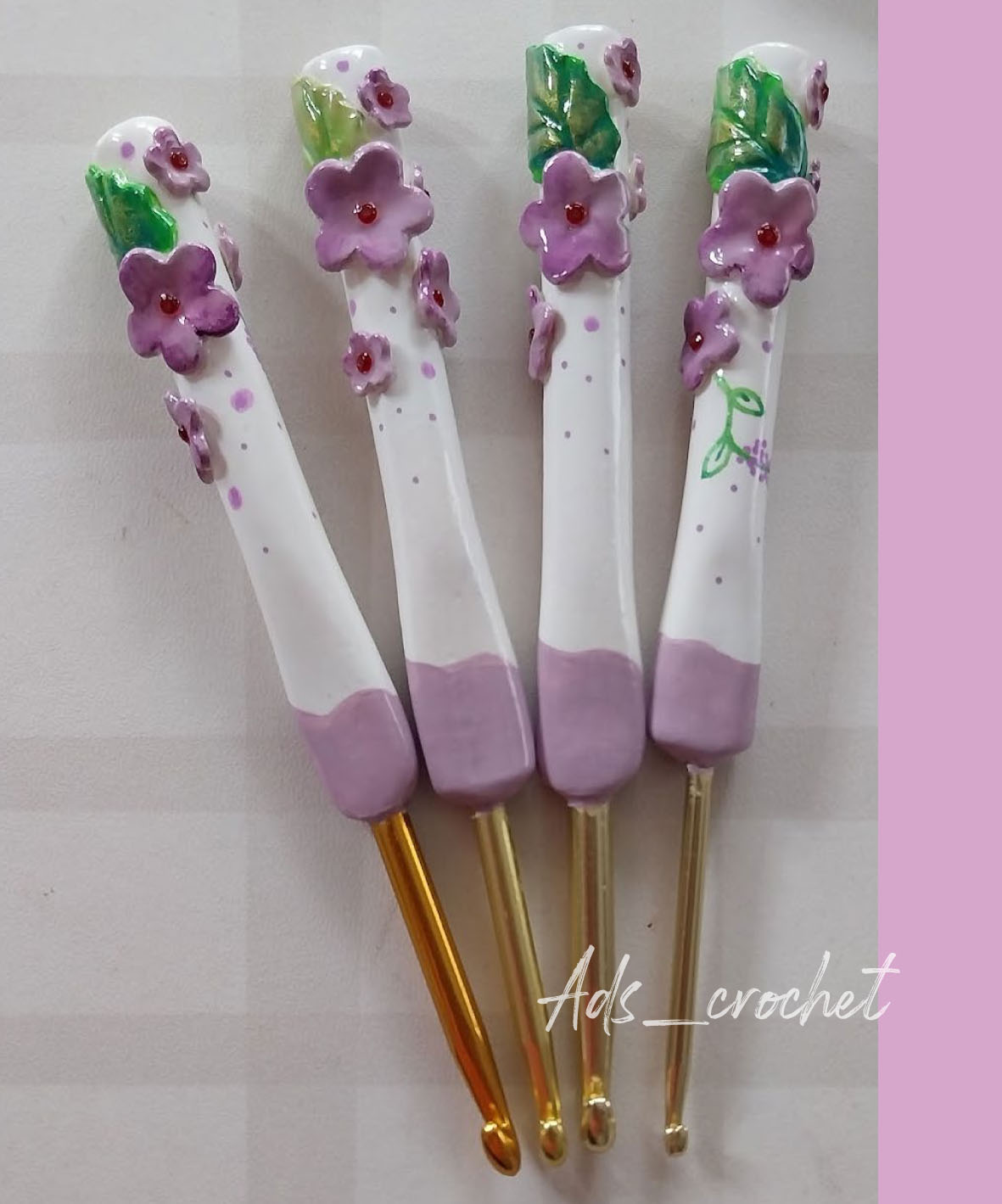 Agujitas artesanales FLORECER "Lilas" - Imagen 2