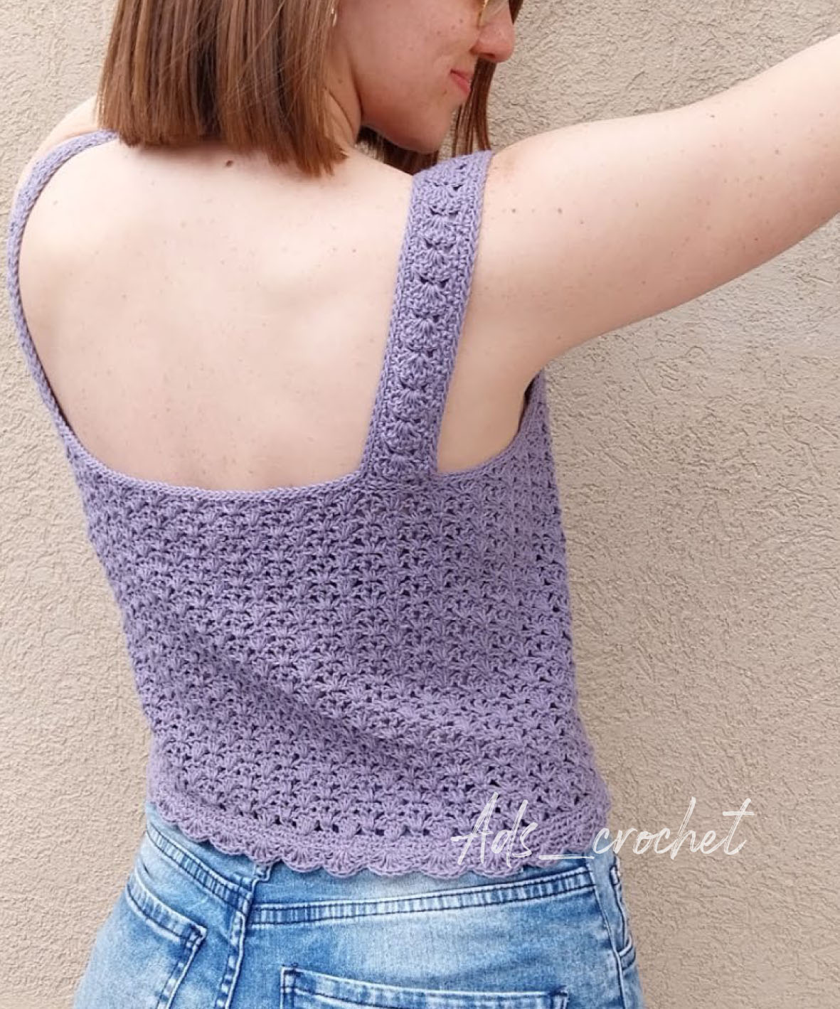 Top Hortensia- Producto tejido - Imagen 2