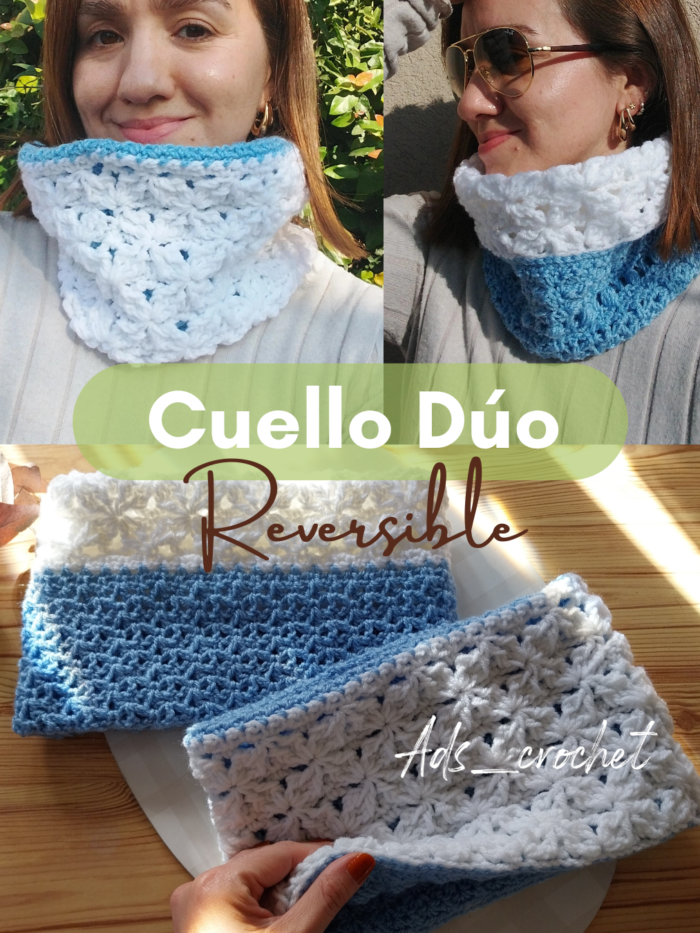 Cuello Duo reversible -Producto tejido